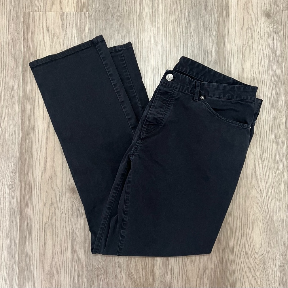 Burberry Brit Black Straight Leg Button Fly Jeans Size 40x32